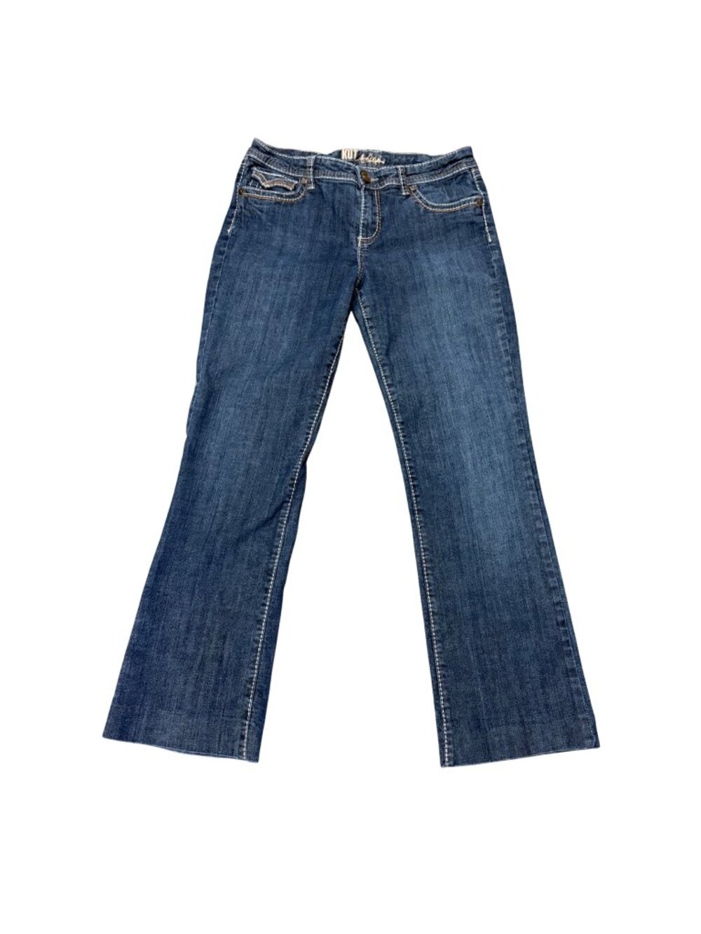 Kut From The Kloth Womens Size 6 Bootcut Jeans Embellished Pockets Western Denim